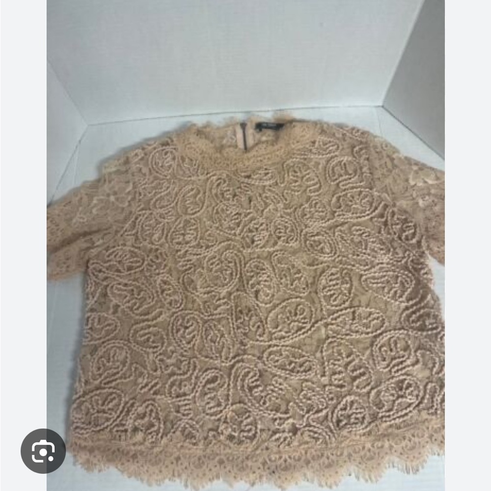 Zara Long Sleeved Lace Shirt